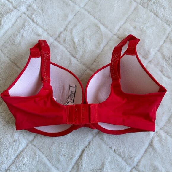 Victoria's Secret | Red & Gold T-Shirt Push-Up Full Coverage Bra | Size 32DD - Picture 5 of 13